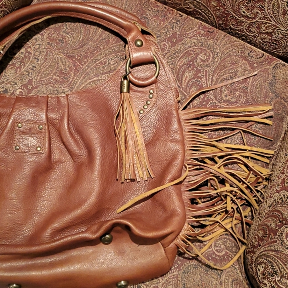NEW StS Ranchwear Leather Bag/Hobo purse
w/ fringe